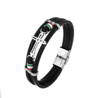 Pulsera de Cuero con Cruz: Fe con Carácter y Devoción con Estilo para el Día a Día