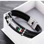 Pulsera de Cuero con Cruz: Fe con Carácter y Devoción con Estilo para el Día a Día