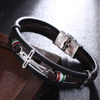 Pulsera de Cuero con Cruz: Fe con Carácter y Devoción con Estilo para el Día a Día