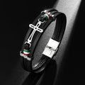 Pulsera de Cuero con Cruz: Fe con Carácter y Devoción con Estilo para el Día a Día