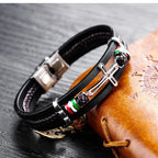 Pulsera de Cuero con Cruz: Fe con Carácter y Devoción con Estilo para el Día a Día