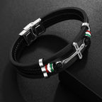 Pulsera de Cuero con Cruz: Fe con Carácter y Devoción con Estilo para el Día a Día