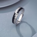 Anillo de Fe con Cruz: Paz, Amor y Devoción Eterna