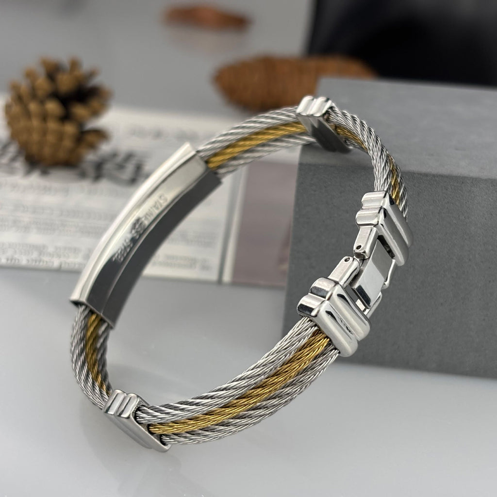 Pulsera de Cable de Cruz Multicolor: Estilo de Fe y Devoción Duradera
