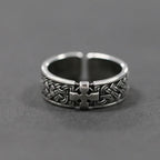 Anillo de Cruz Celta: Fe Eterna y Devoción Intrincada