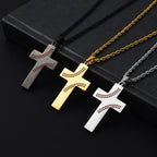 Collar de Cruz con Costura de Béisbol: Devoción Atlética y Frase Inspiradora