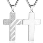 Collar de Cruz Tricolor con Bandera y Escritura: Expresión Patriótica