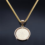 Collar con Dije Giratorio del Padre Nuestro: Devoción y Versatilidad Sagrada