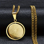 Collar con Dije Giratorio del Padre Nuestro: Devoción y Versatilidad Sagrada