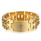 Pulsera de Cruz y Oración: Texto Sagrado y Moda con Carácter