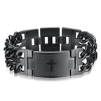 Pulsera de Cruz y Oración: Texto Sagrado y Moda con Carácter