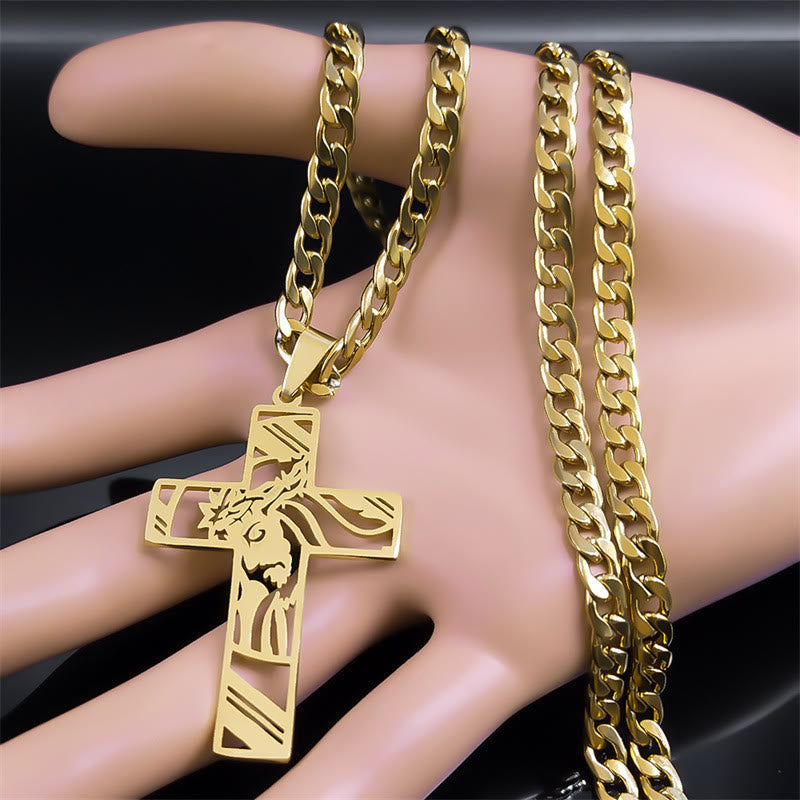 Collar de Cruz Corona de Espinas: Simbolismo Sagrado y Estilo Marcado