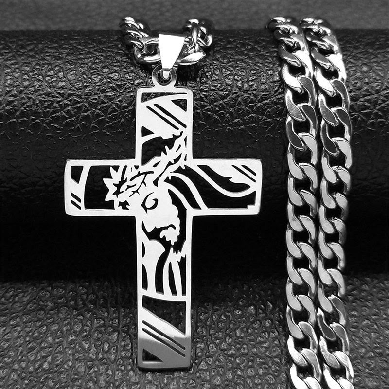Collar de Cruz Corona de Espinas: Simbolismo Sagrado y Estilo Marcado