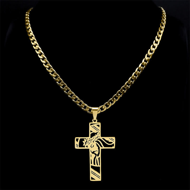 Collar de Cruz Corona de Espinas: Simbolismo Sagrado y Estilo Marcado