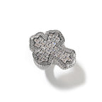 Anillo de Cruz Pavé: Elegancia Sagrada y Encanto Devocional