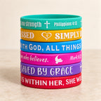 Scripture Silicone Bracelets