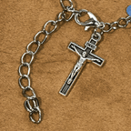 Rosario y Pulsera de Corazón y Mariposa Azul: Devoción y Espiritualidad con Arte