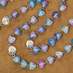 Rosario y Pulsera de Corazón y Mariposa Azul: Devoción y Espiritualidad con Arte