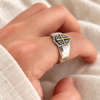 Shield Cross Ring