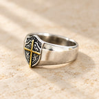Shield Cross Ring
