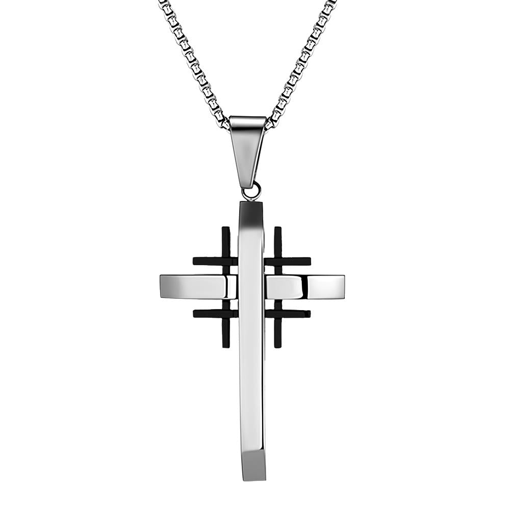 Collar con Dije de Cruz Geométrica: Fe Moderna y Devoción con Estilo