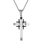 Collar con Dije de Cruz Geométrica: Fe Moderna y Devoción con Estilo