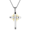 Collar con Dije de Cruz Geométrica: Fe Moderna y Devoción con Estilo