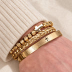 Stackable Cross Bracelet Set