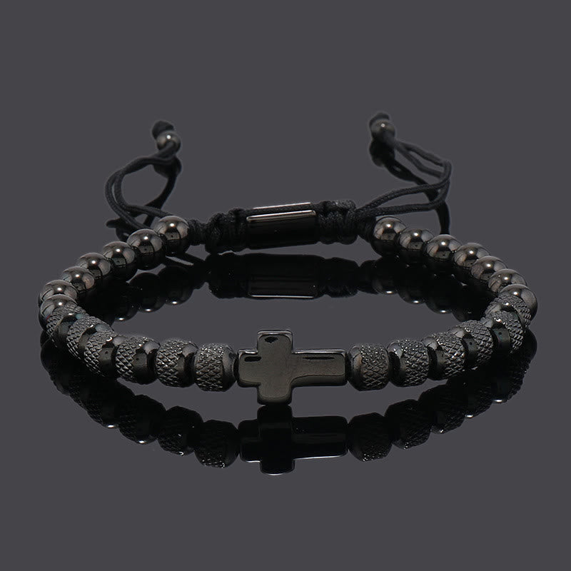 Set de Pulseras de Cruz Apilables: Fe Integrada a la Moda