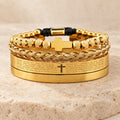 Stackable Cross Bracelet Set