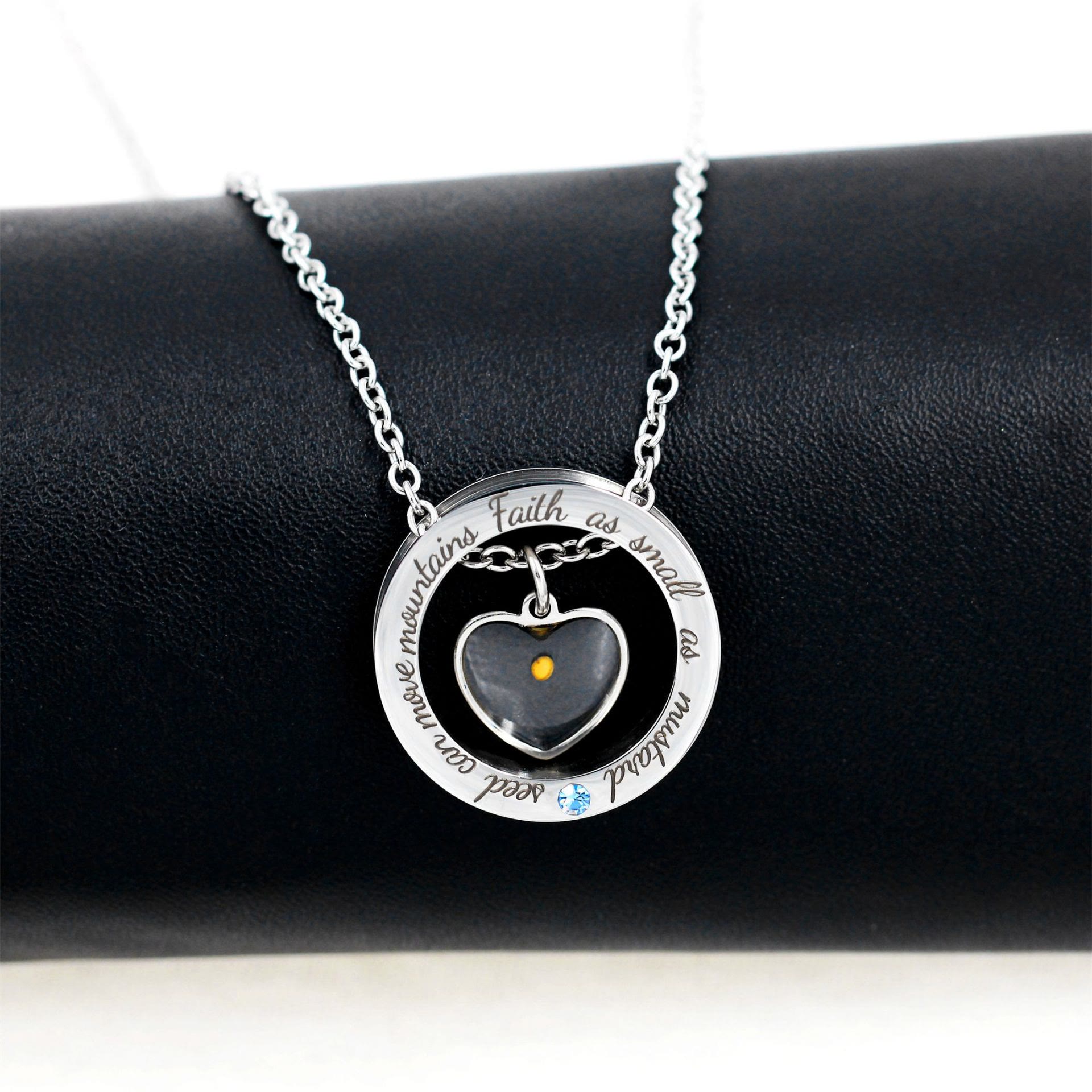 Collar "Fe como Semilla de Mostaza": Dijes Variados y Símbolo Sagrado para el Día a Día