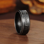 Anillo de Cruz con Detalle de Puntos: Devoción Serena para el Día a Día