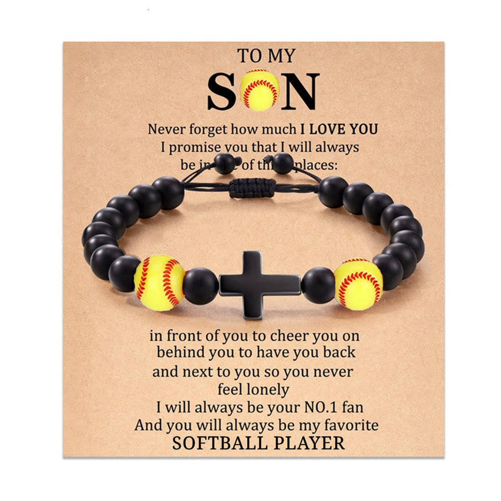 Pulsera de Cuentas Deportivas con Cruz: Devoción para Amantes del Deporte