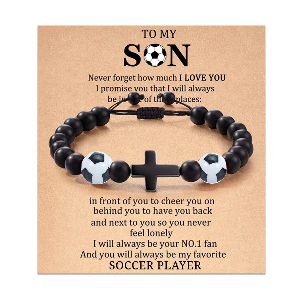 Pulsera de Cuentas Deportivas con Cruz: Devoción para Amantes del Deporte