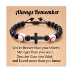 Pulsera de Cuentas Deportivas con Cruz: Devoción para Amantes del Deporte