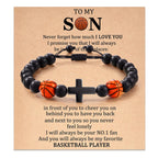 Pulsera de Cuentas Deportivas con Cruz: Devoción para Amantes del Deporte