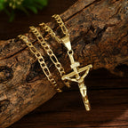 Collar Crucifijo Sagrado en 4 Estilos: Diseño Elegante y Recordatorio Fiel para Cada Día