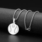Collar con Dije de Oración Deportiva: Filipenses 4:13 e Ícono de Deporte para Llevar