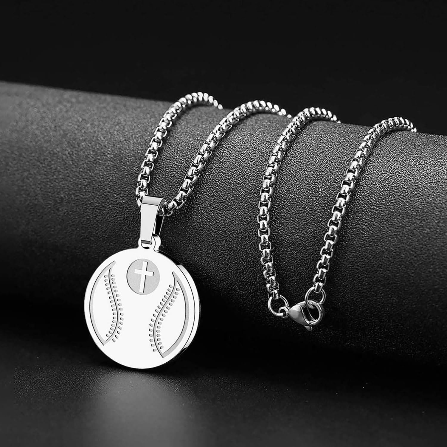 Collar con Dije de Oración Deportiva: Filipenses 4:13 e Ícono de Deporte para Llevar