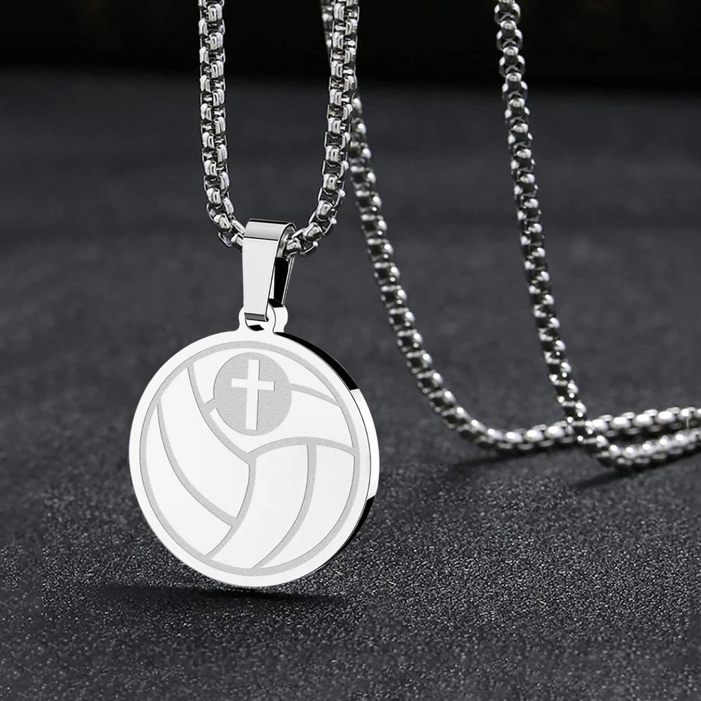 Collar con Dije de Oración Deportiva: Filipenses 4:13 e Ícono de Deporte para Llevar