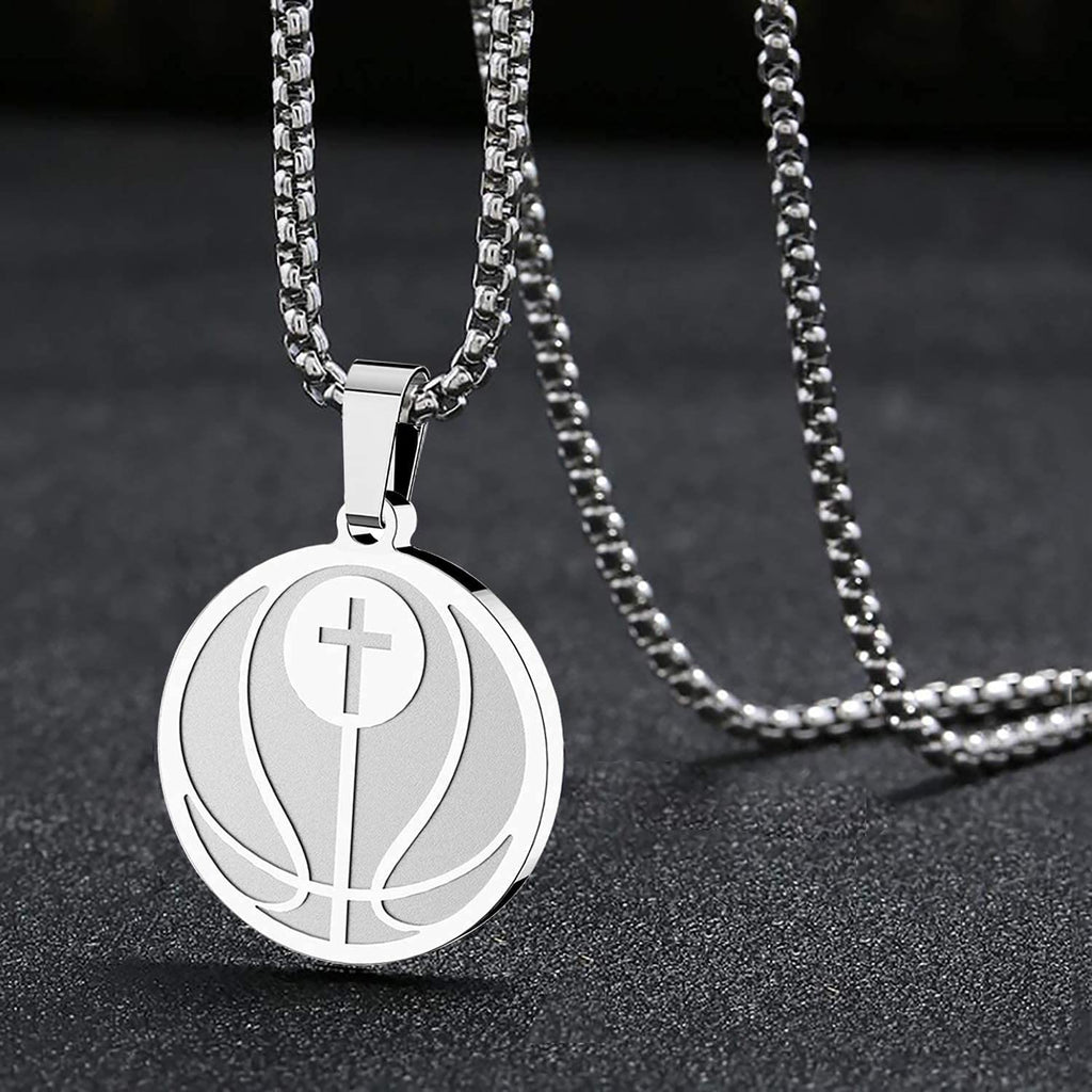Collar con Dije de Oración Deportiva: Filipenses 4:13 e Ícono de Deporte para Llevar