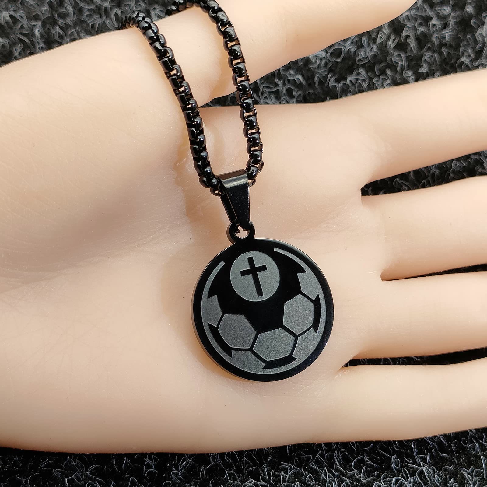 Collar con Dije de Oración Deportiva: Filipenses 4:13 e Ícono de Deporte para Llevar