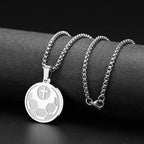 Collar con Dije de Oración Deportiva: Filipenses 4:13 e Ícono de Deporte para Llevar