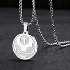 Collar con Dije de Oración Deportiva: Filipenses 4:13 e Ícono de Deporte para Llevar