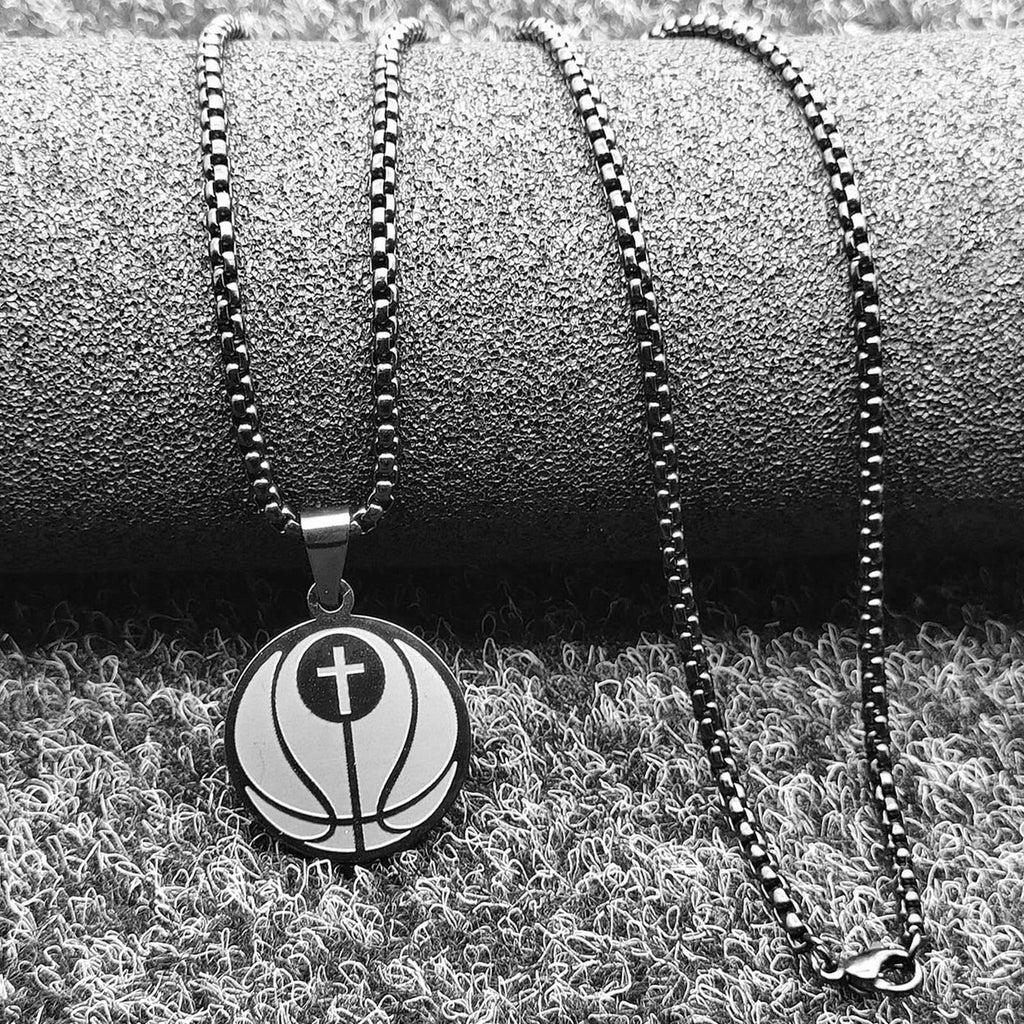 Collar con Dije de Oración Deportiva: Filipenses 4:13 e Ícono de Deporte para Llevar