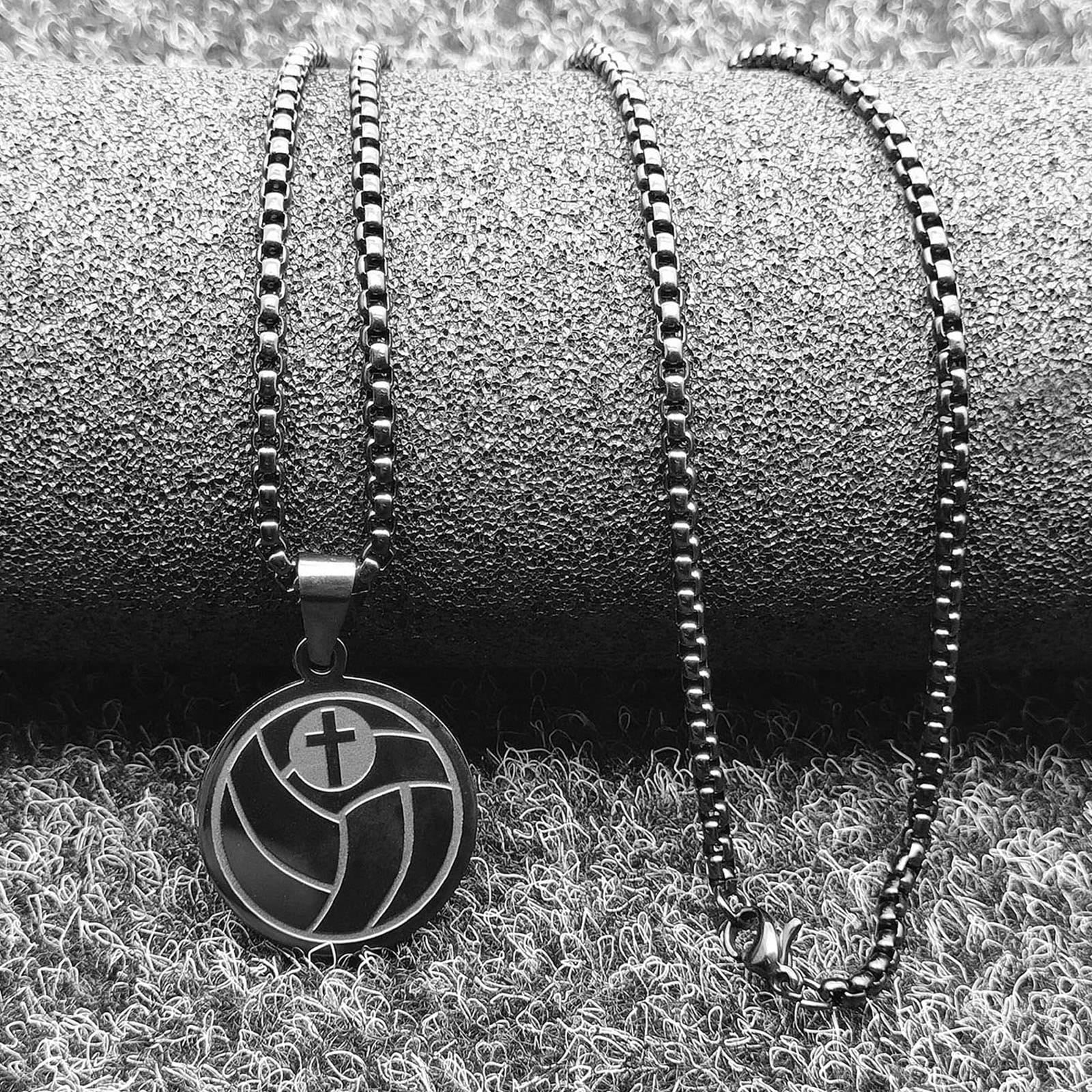 Collar con Dije de Oración Deportiva: Filipenses 4:13 e Ícono de Deporte para Llevar