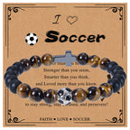 Pulsera Deportiva de Ojo de Tigre y Acabado Mate: Recordatorio Constante de Fuerza