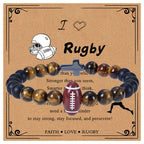 Pulsera Deportiva de Ojo de Tigre y Acabado Mate: Recordatorio Constante de Fuerza