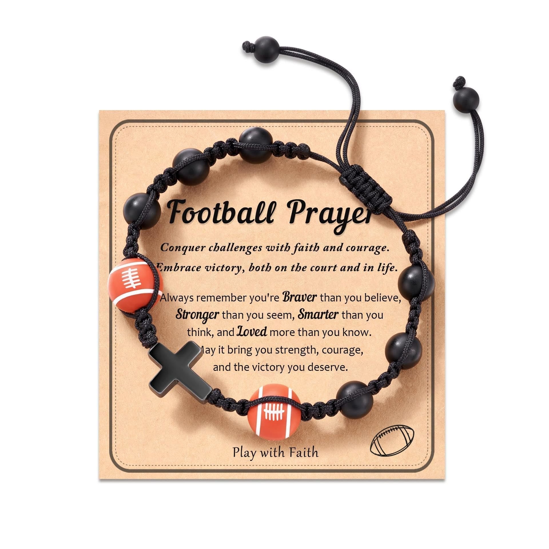 Pulsera de Fe con Temática Deportiva: Tarjeta con Mensaje para el Día a Día