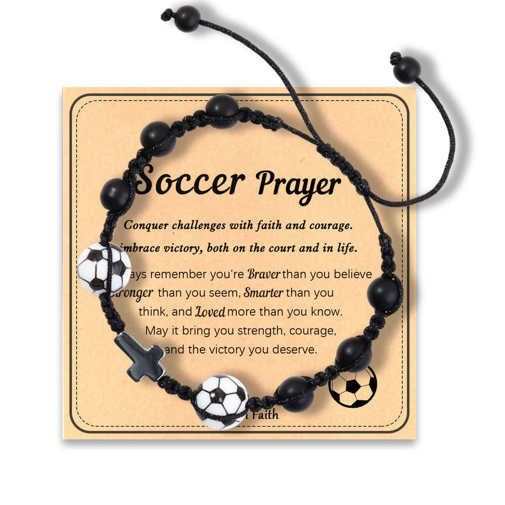 Pulsera de Fe con Temática Deportiva: Tarjeta con Mensaje para el Día a Día
